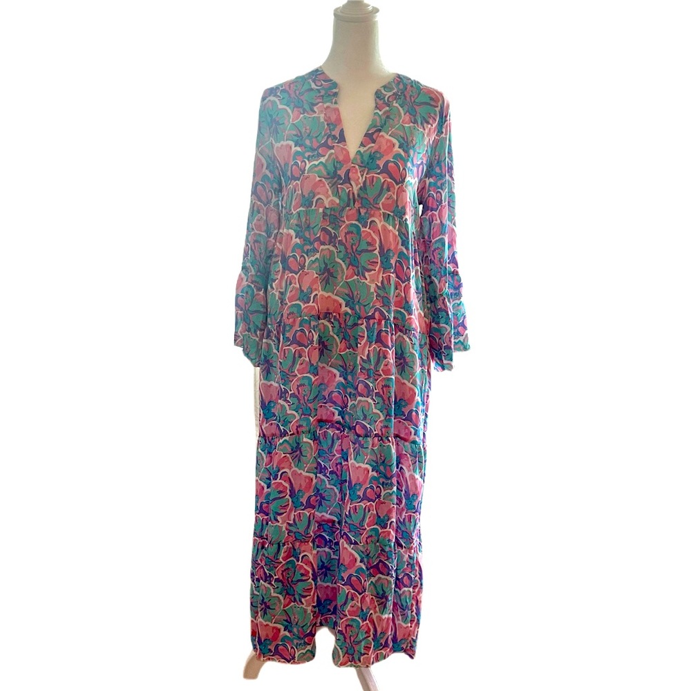 Preowned Simply Southern Ling Floral Cover up Size Small